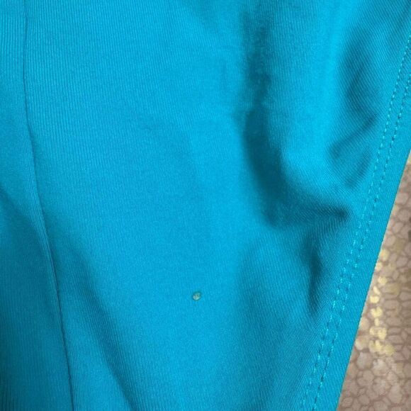 La Blanca Teal Turquoise Island Goddess Halter Tankini Swim Top Bottom Set 10 - Picture 7 of 11